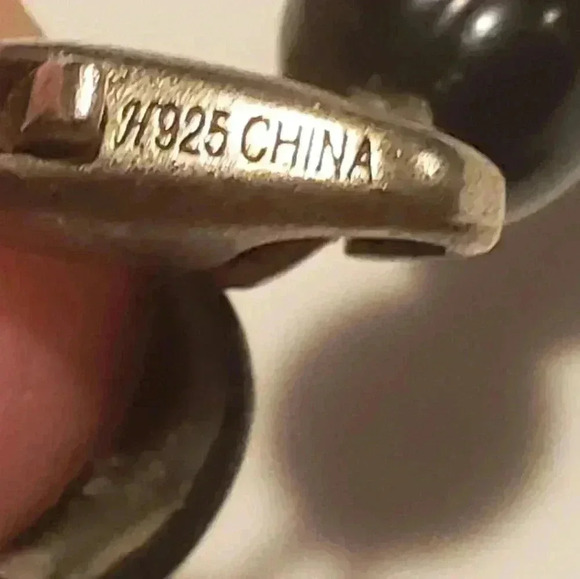 Vintage Necklace Genuine Pearl Gray & Black Baroque Freshwater Pearls Choker - Picture 9 of 9